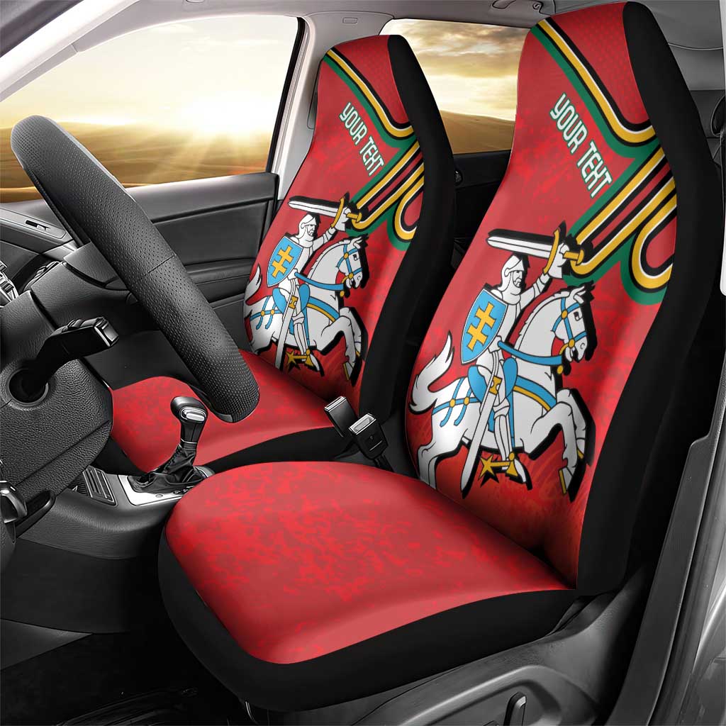 Personalized Lithuania Coat Of Arms Car Seat Cover Special Version - Wonder Print Shop