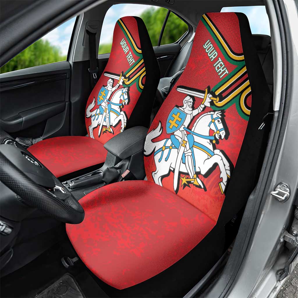 Personalized Lithuania Coat Of Arms Car Seat Cover Special Version - Wonder Print Shop