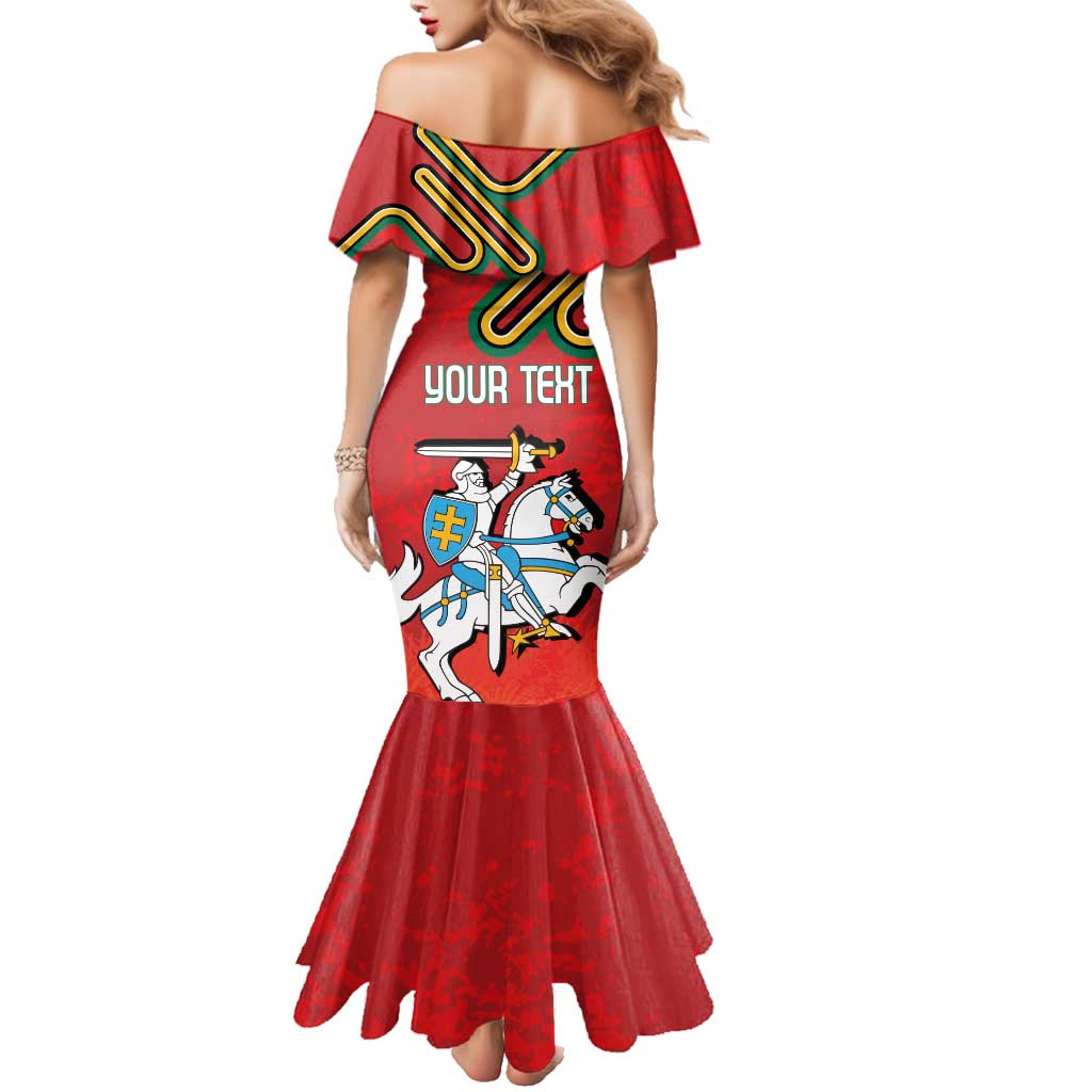 Personalized Lithuania Coat Of Arms Family Matching Mermaid Dress and Hawaiian Shirt Special Version - Wonder Print Shop