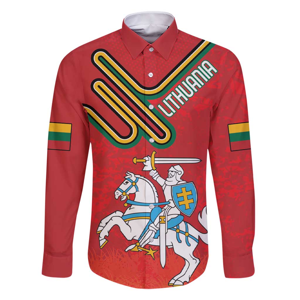 Personalized Lithuania Coat Of Arms Family Matching Short Sleeve Bodycon Dress and Hawaiian Shirt Special Version - Wonder Print Shop