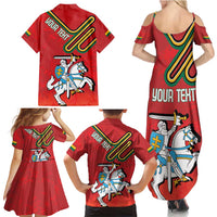 Personalized Lithuania Coat Of Arms Family Matching Summer Maxi Dress and Hawaiian Shirt Special Version - Wonder Print Shop