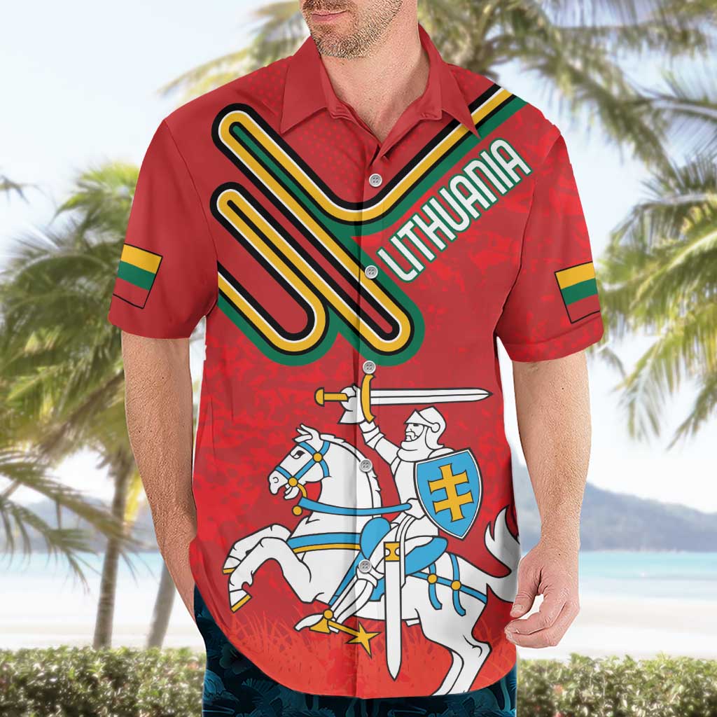 Personalized Lithuania Coat Of Arms Hawaiian Shirt Special Version - Wonder Print Shop