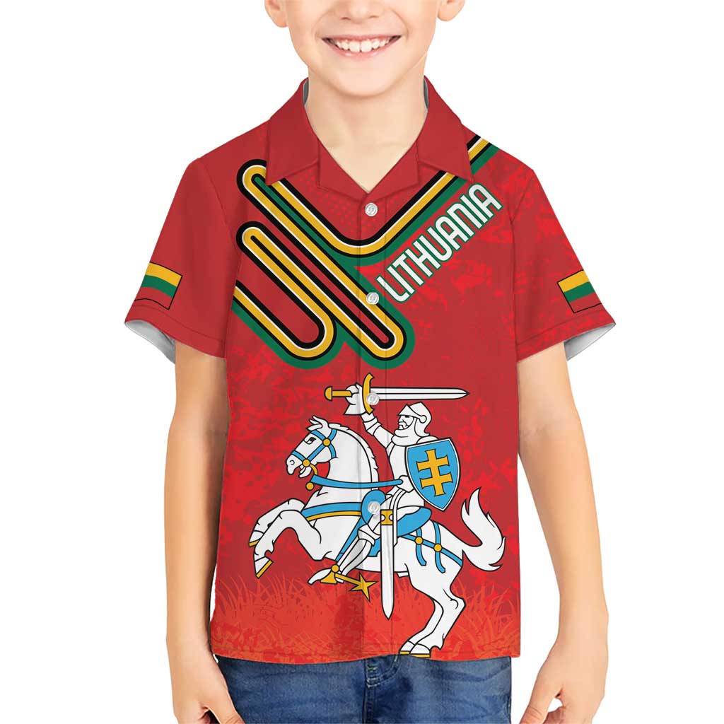 Personalized Lithuania Coat Of Arms Kid Hawaiian Shirt Special Version - Wonder Print Shop