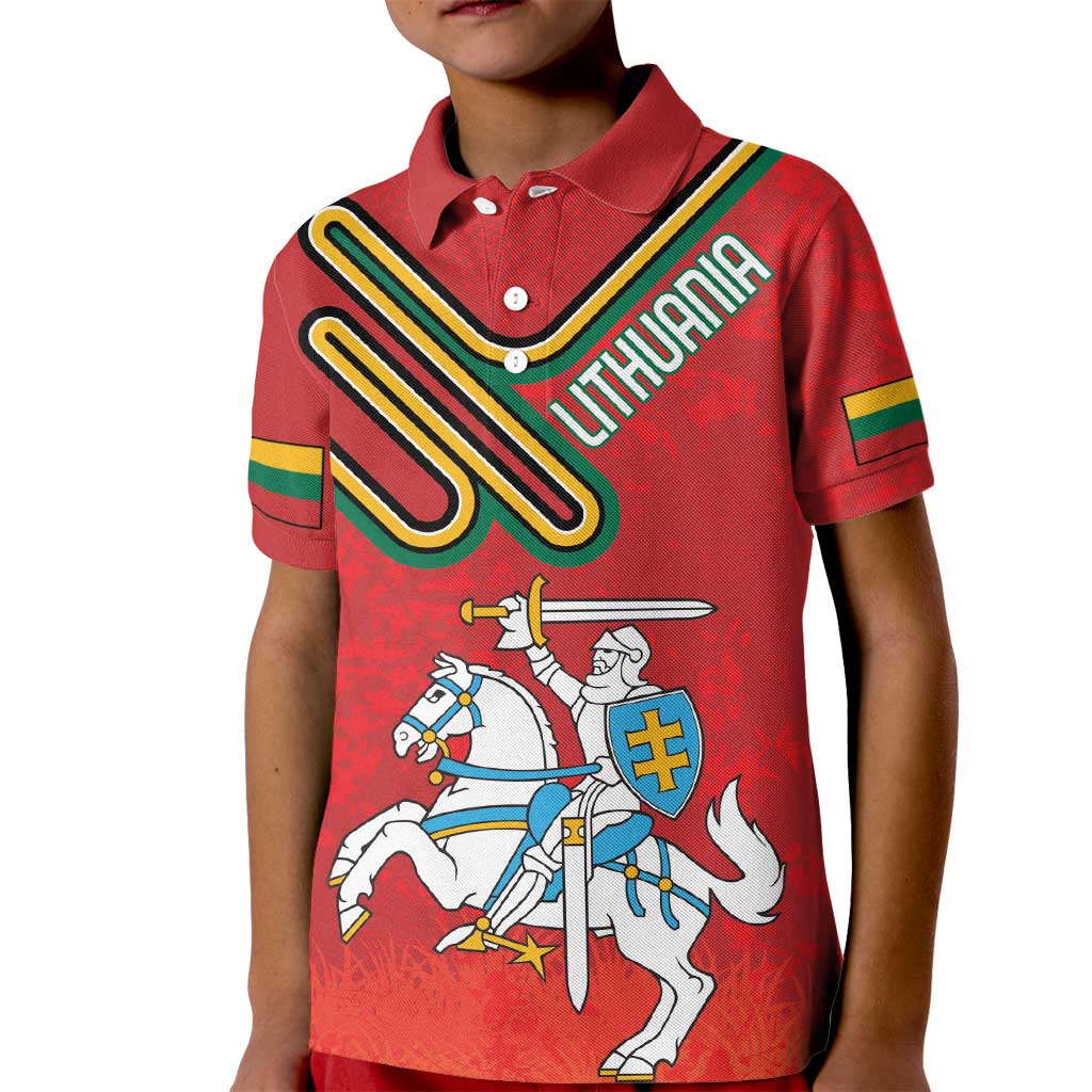 Personalized Lithuania Coat Of Arms Kid Polo Shirt Special Version - Wonder Print Shop