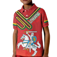 Personalized Lithuania Coat Of Arms Kid Polo Shirt Special Version - Wonder Print Shop