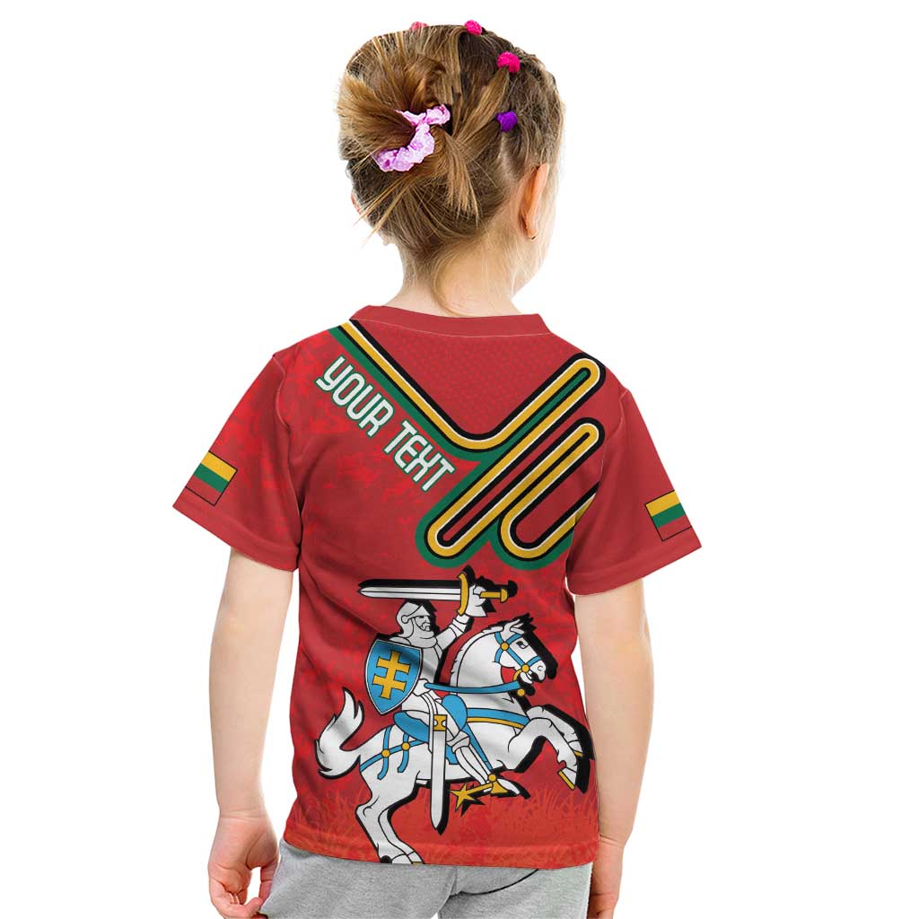 Personalized Lithuania Coat Of Arms Kid T Shirt Special Version - Wonder Print Shop