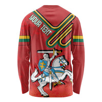 Personalized Lithuania Coat Of Arms Long Sleeve Shirt Special Version - Wonder Print Shop