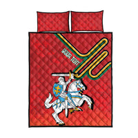 Personalized Lithuania Coat Of Arms Quilt Bed Set Special Version - Wonder Print Shop