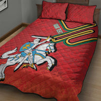 Personalized Lithuania Coat Of Arms Quilt Bed Set Special Version - Wonder Print Shop