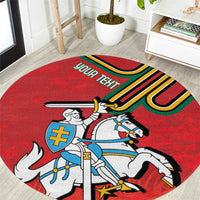 Personalized Lithuania Coat Of Arms Round Carpet Special Version