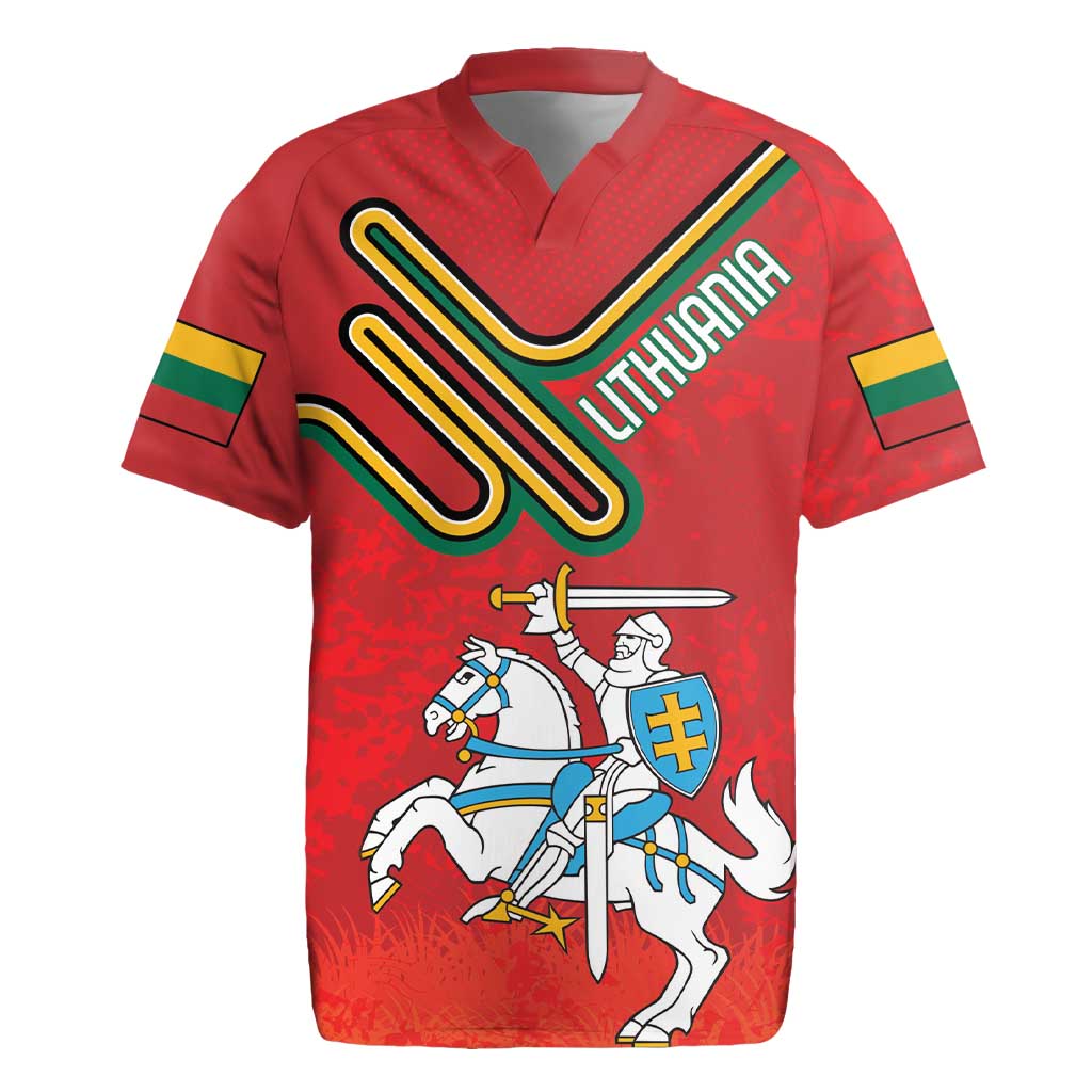 Personalized Lithuania Coat Of Arms Rugby Jersey Special Version - Wonder Print Shop
