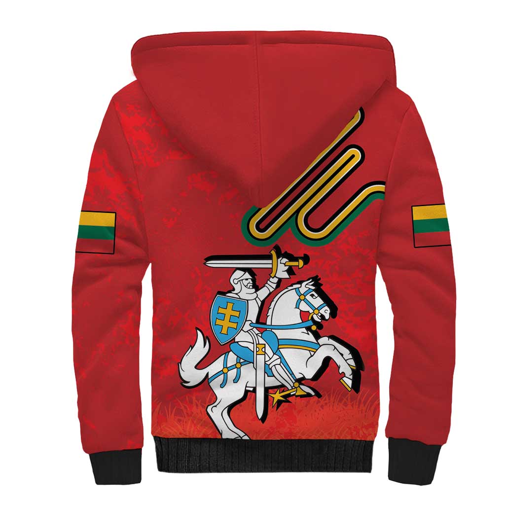 Personalized Lithuania Coat Of Arms Sherpa Hoodie Special Version - Wonder Print Shop