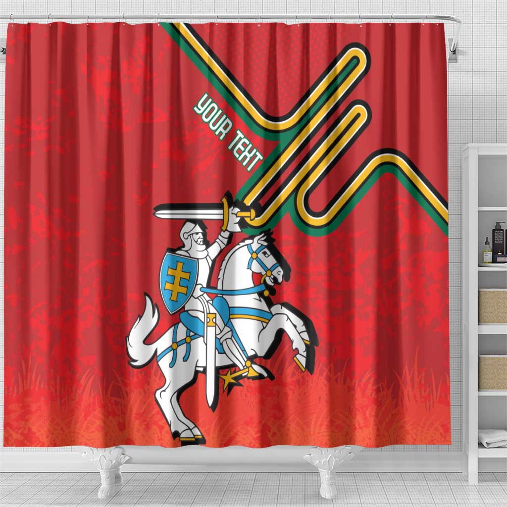 Personalized Lithuania Coat Of Arms Shower Curtain Special Version