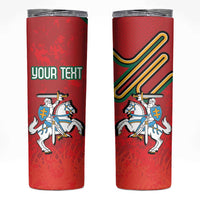 Personalized Lithuania Coat Of Arms Skinny Tumbler Special Version - Wonder Print Shop