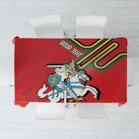 Personalized Lithuania Coat Of Arms Tablecloth Special Version - Wonder Print Shop