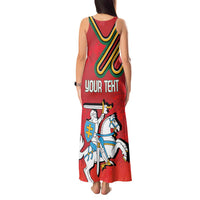 Personalized Lithuania Coat Of Arms Tank Maxi Dress Special Version - Wonder Print Shop
