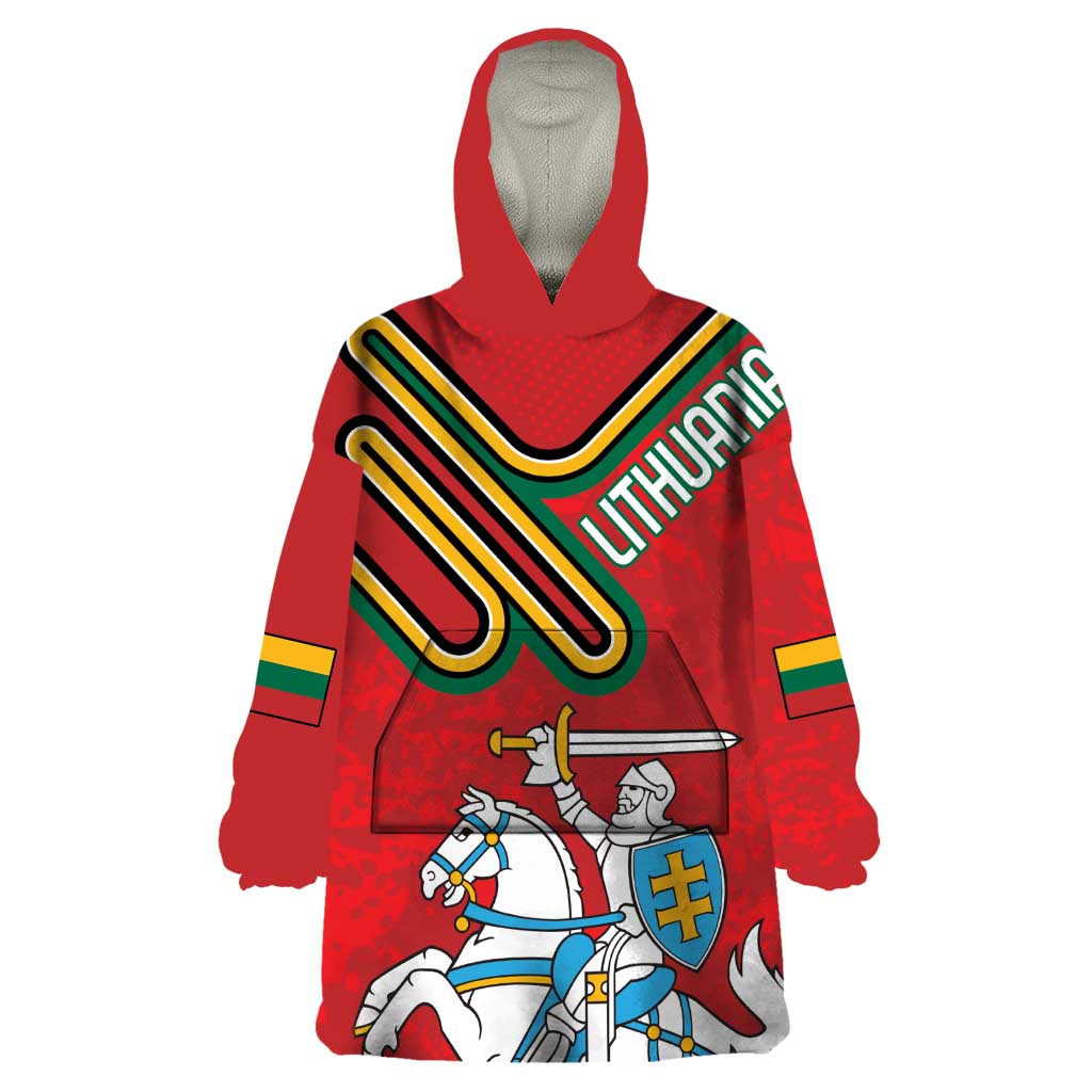 Personalized Lithuania Coat Of Arms Wearable Blanket Hoodie Special Version - Wonder Print Shop