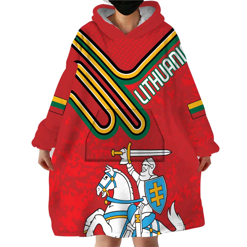 Personalized Lithuania Coat Of Arms Wearable Blanket Hoodie Special Version - Wonder Print Shop