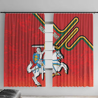 Personalized Lithuania Coat Of Arms Window Curtain Special Version - Wonder Print Shop