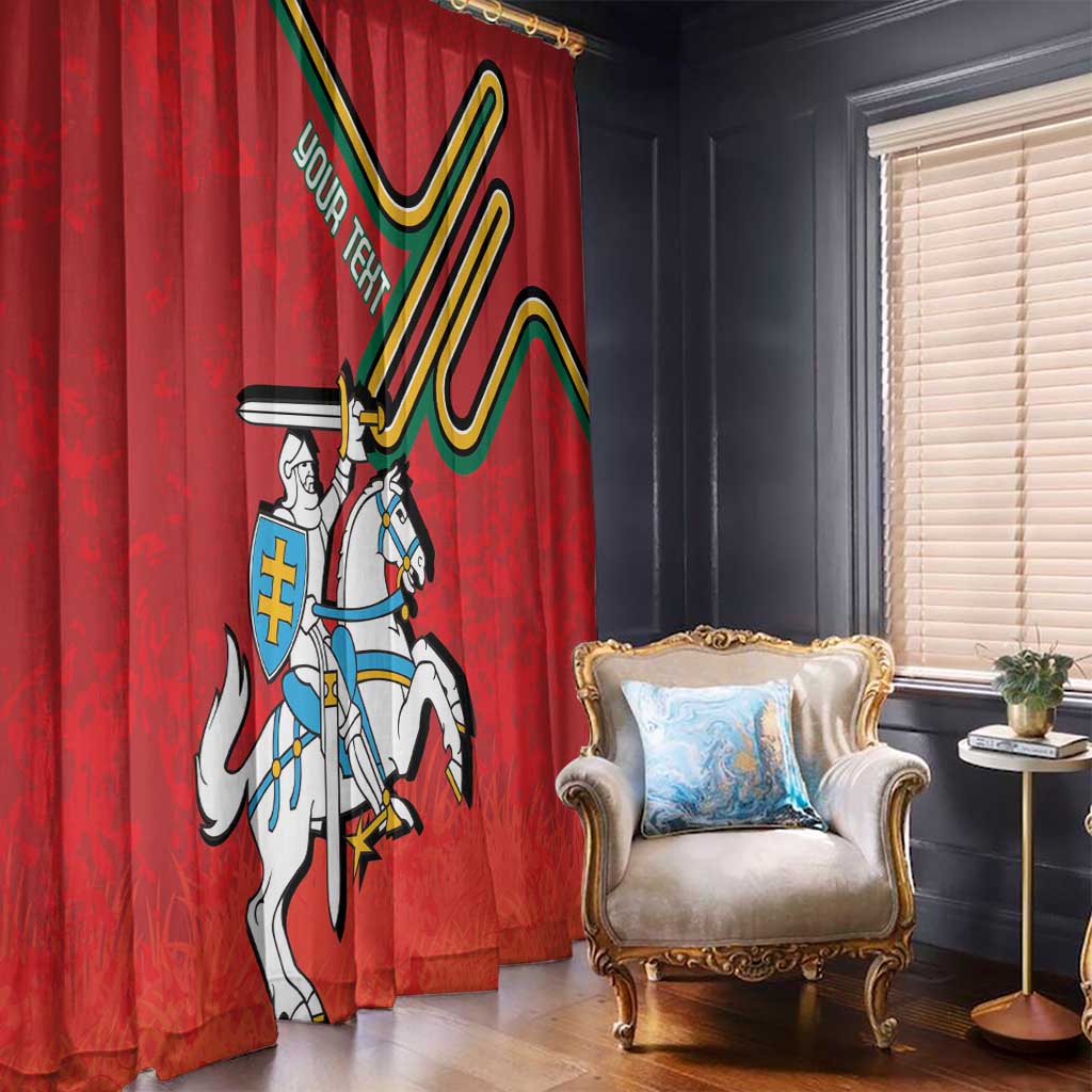 Personalized Lithuania Coat Of Arms Window Curtain Special Version - Wonder Print Shop