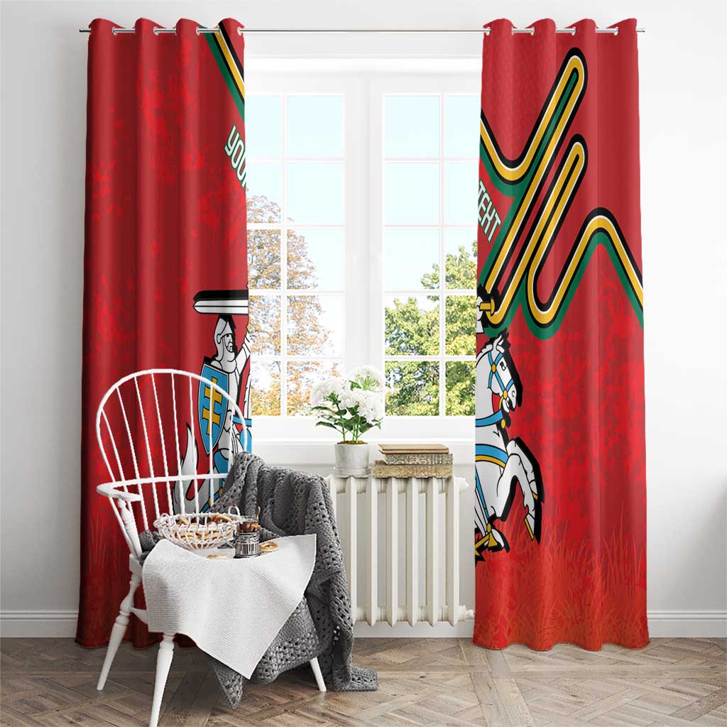 Personalized Lithuania Coat Of Arms Window Curtain Special Version - Wonder Print Shop