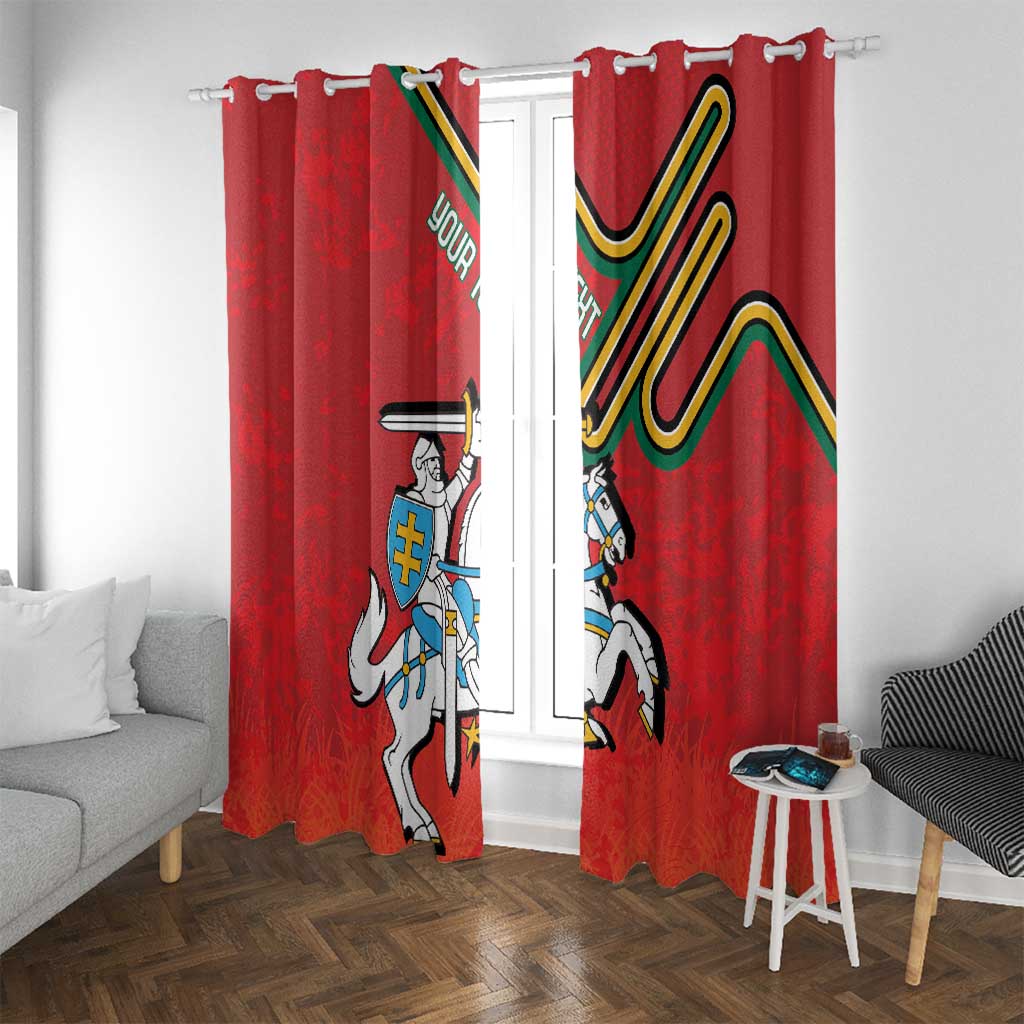 Personalized Lithuania Coat Of Arms Window Curtain Special Version - Wonder Print Shop