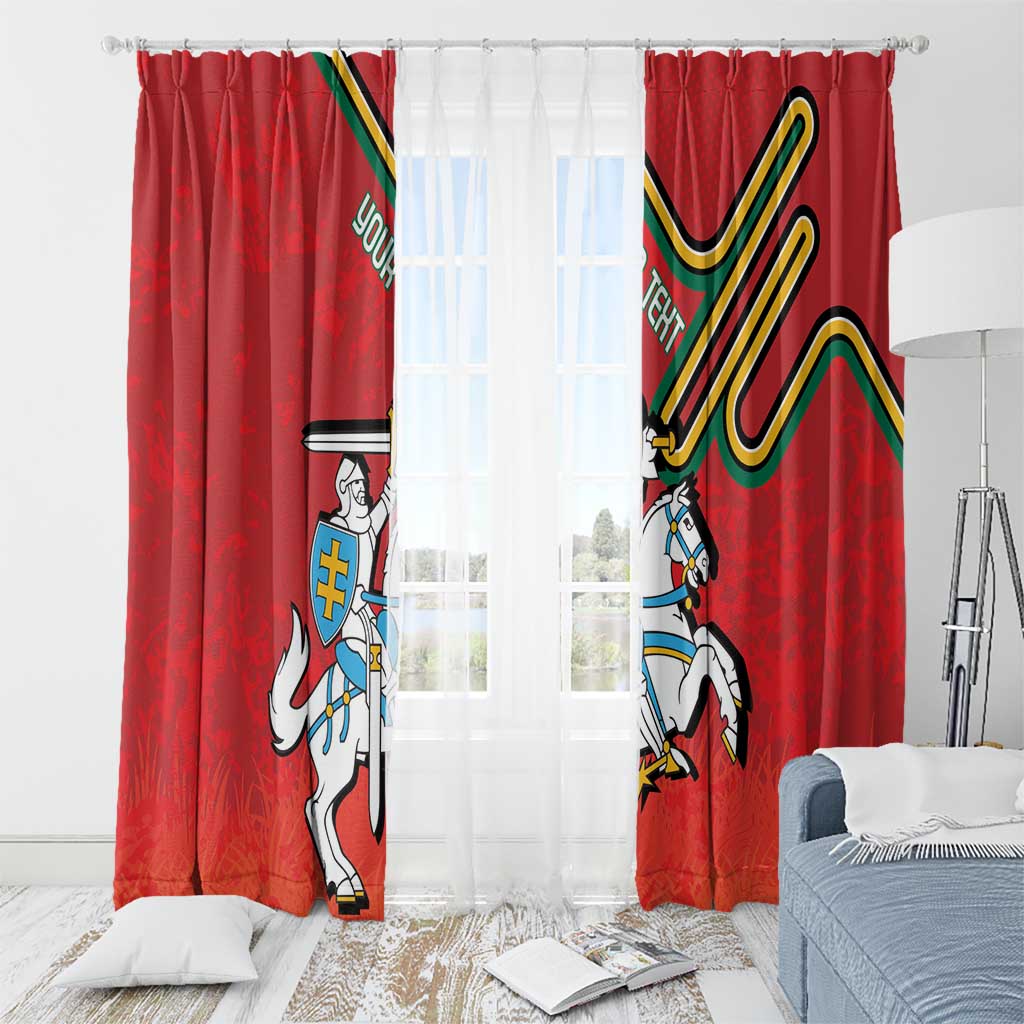Personalized Lithuania Coat Of Arms Window Curtain Special Version - Wonder Print Shop