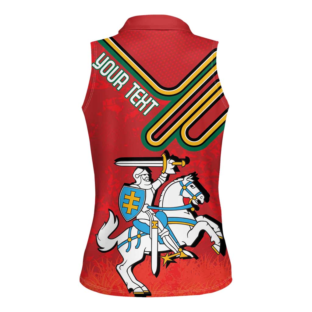 Personalized Lithuania Coat Of Arms Women Sleeveless Polo Shirt Special Version - Wonder Print Shop