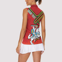 Personalized Lithuania Coat Of Arms Women Sleeveless Polo Shirt Special Version - Wonder Print Shop