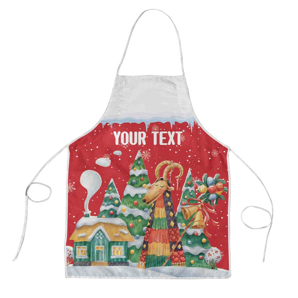 Romania Christmas Personalized Apron Romanian Folklore Capra Goat - Wonder Print Shop