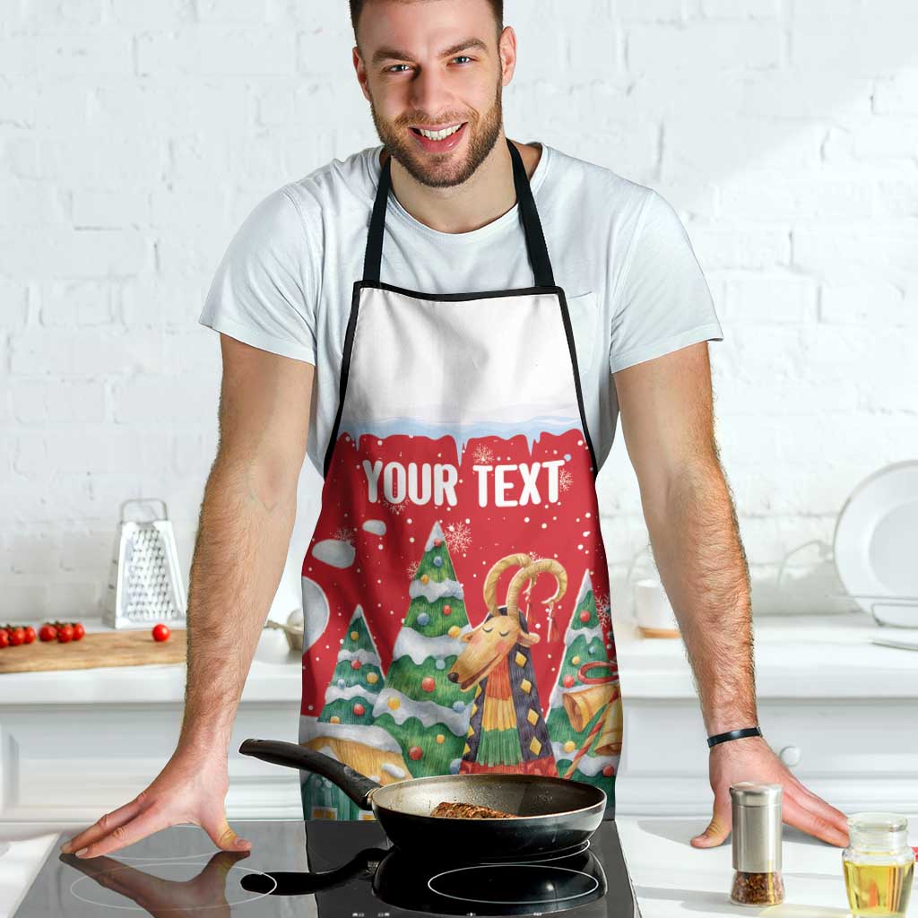 Romania Christmas Personalized Apron Romanian Folklore Capra Goat - Wonder Print Shop