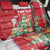 Romania Christmas Personalized Back Car Seat Cover Romanian Folklore Capra Goat - Wonder Print Shop