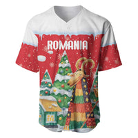 Romania Christmas Personalized Baseball Jersey Romanian Folklore Capra Goat - Wonder Print Shop