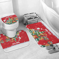 Romania Christmas Personalized Bathroom Set Romanian Folklore Capra Goat - Wonder Print Shop