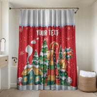 Romania Christmas Personalized Bathroom Set Romanian Folklore Capra Goat - Wonder Print Shop