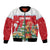 Romania Christmas Personalized Bomber Jacket Romanian Folklore Capra Goat - Wonder Print Shop