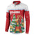Romania Christmas Personalized Button Sweatshirt Romanian Folklore Capra Goat - Wonder Print Shop