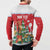 Romania Christmas Personalized Button Sweatshirt Romanian Folklore Capra Goat - Wonder Print Shop