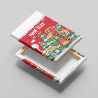 Romania Christmas Personalized Canvas Wall Art Romanian Folklore Capra Goat - Wonder Print Shop