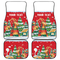 Romania Christmas Personalized Car Mats Romanian Folklore Capra Goat - Wonder Print Shop