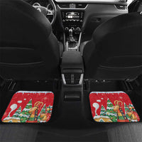 Romania Christmas Personalized Car Mats Romanian Folklore Capra Goat - Wonder Print Shop