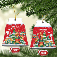 Romania Christmas Personalized Ceramic Ornament Romanian Folklore Capra Goat - Wonder Print Shop