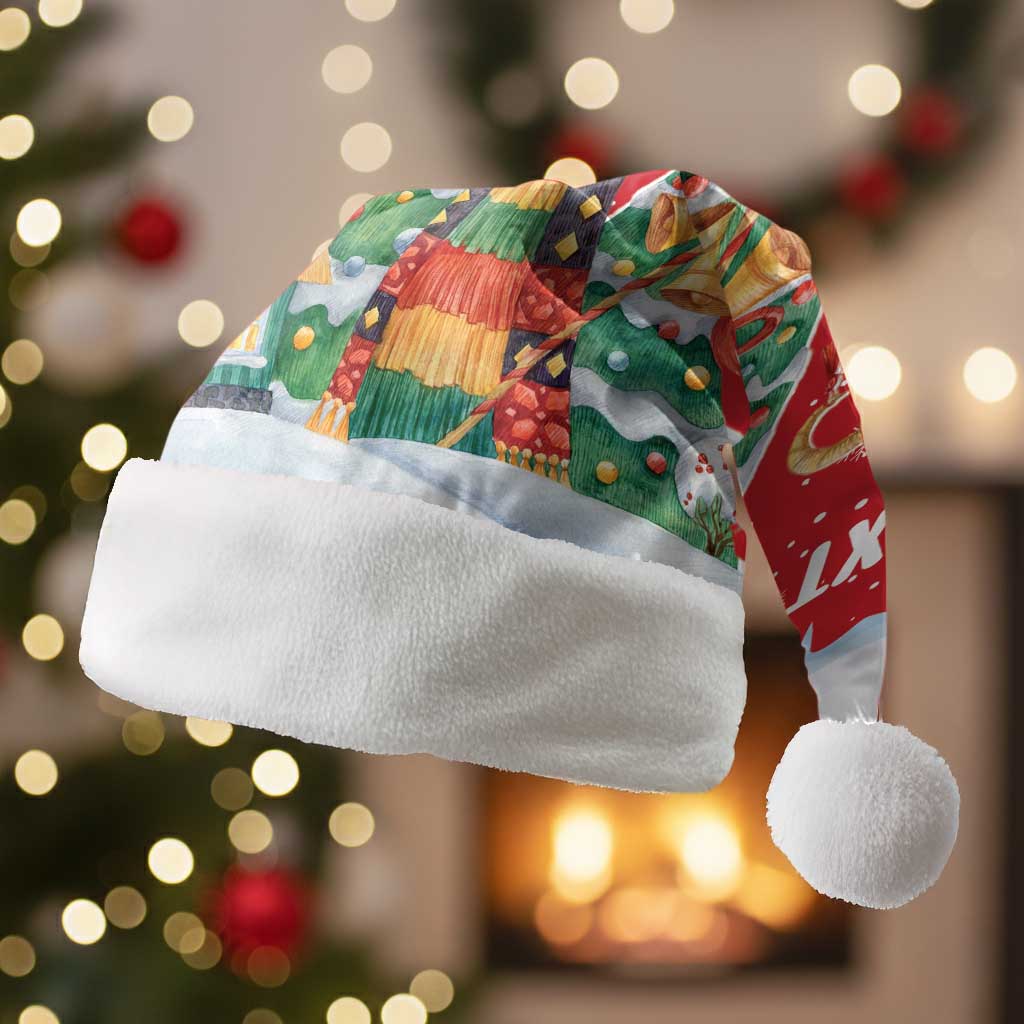 Romania Christmas Personalized Christmas Santa Hat Romanian Folklore Capra Goat - Wonder Print Shop