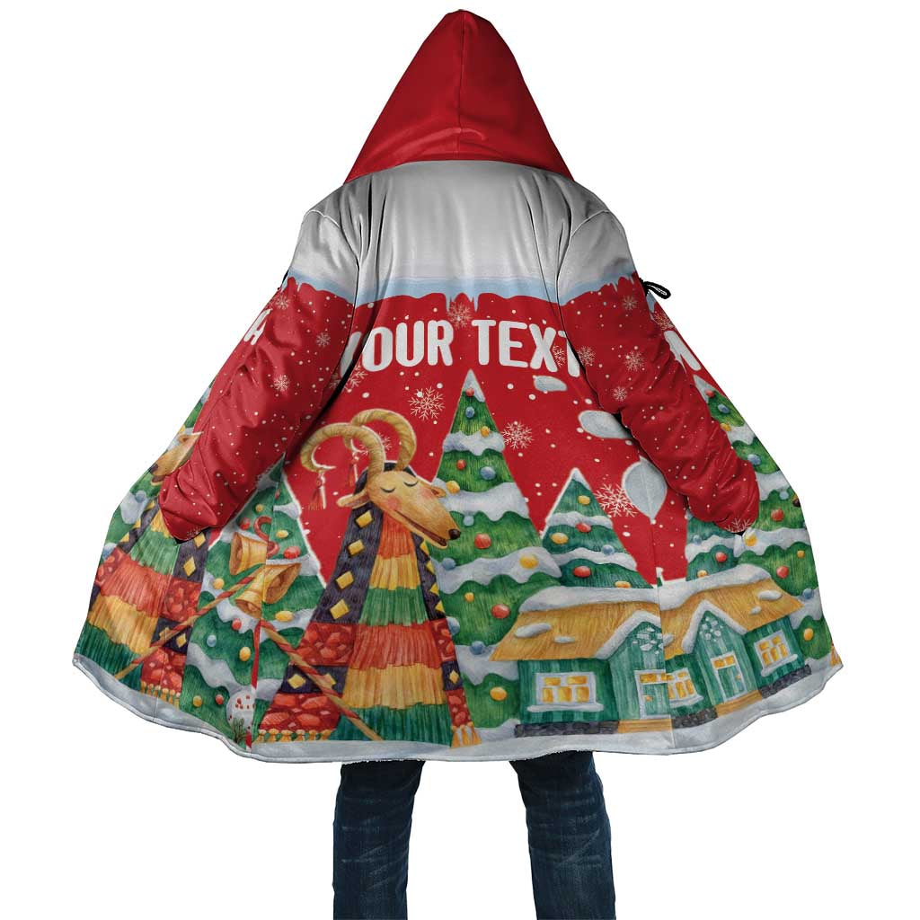 Romania Christmas Personalized Cloak Romanian Folklore Capra Goat - Wonder Print Shop