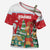 Romania Christmas Personalized Cross Shoulder Shirt Romanian Folklore Capra Goat - Wonder Print Shop