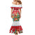 Romania Christmas Personalized Family Matching Mermaid Dress and Hawaiian Shirt Romanian Folklore Capra Goat - Wonder Print Shop