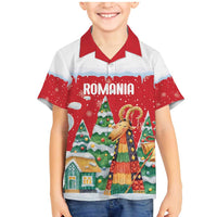 Romania Christmas Personalized Family Matching Mermaid Dress and Hawaiian Shirt Romanian Folklore Capra Goat - Wonder Print Shop