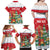 Romania Christmas Personalized Family Matching Off Shoulder Maxi Dress and Hawaiian Shirt Romanian Folklore Capra Goat - Wonder Print Shop