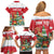 Romania Christmas Personalized Family Matching Off Shoulder Short Dress and Hawaiian Shirt Romanian Folklore Capra Goat - Wonder Print Shop