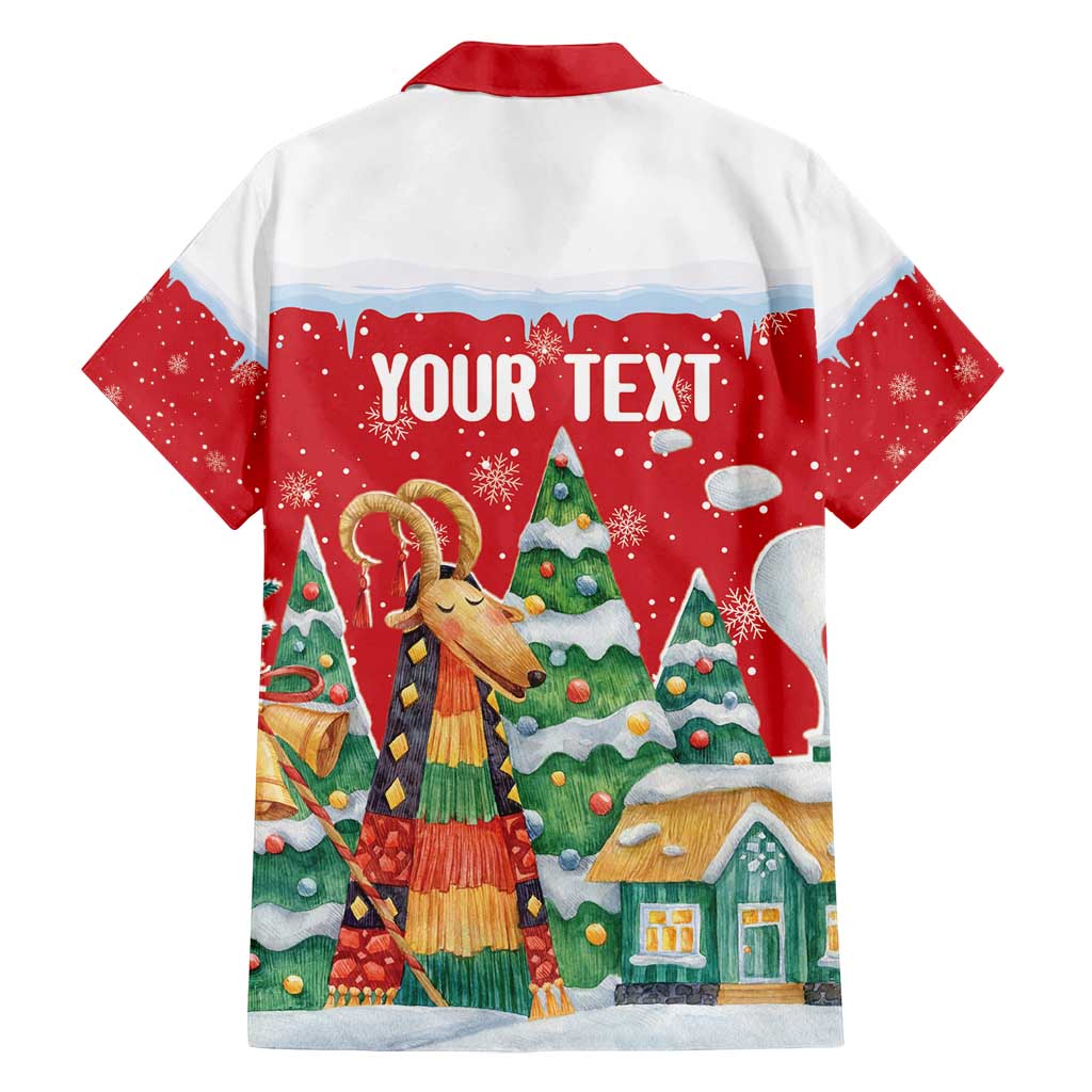 Romania Christmas Personalized Family Matching Off Shoulder Short Dress and Hawaiian Shirt Romanian Folklore Capra Goat - Wonder Print Shop